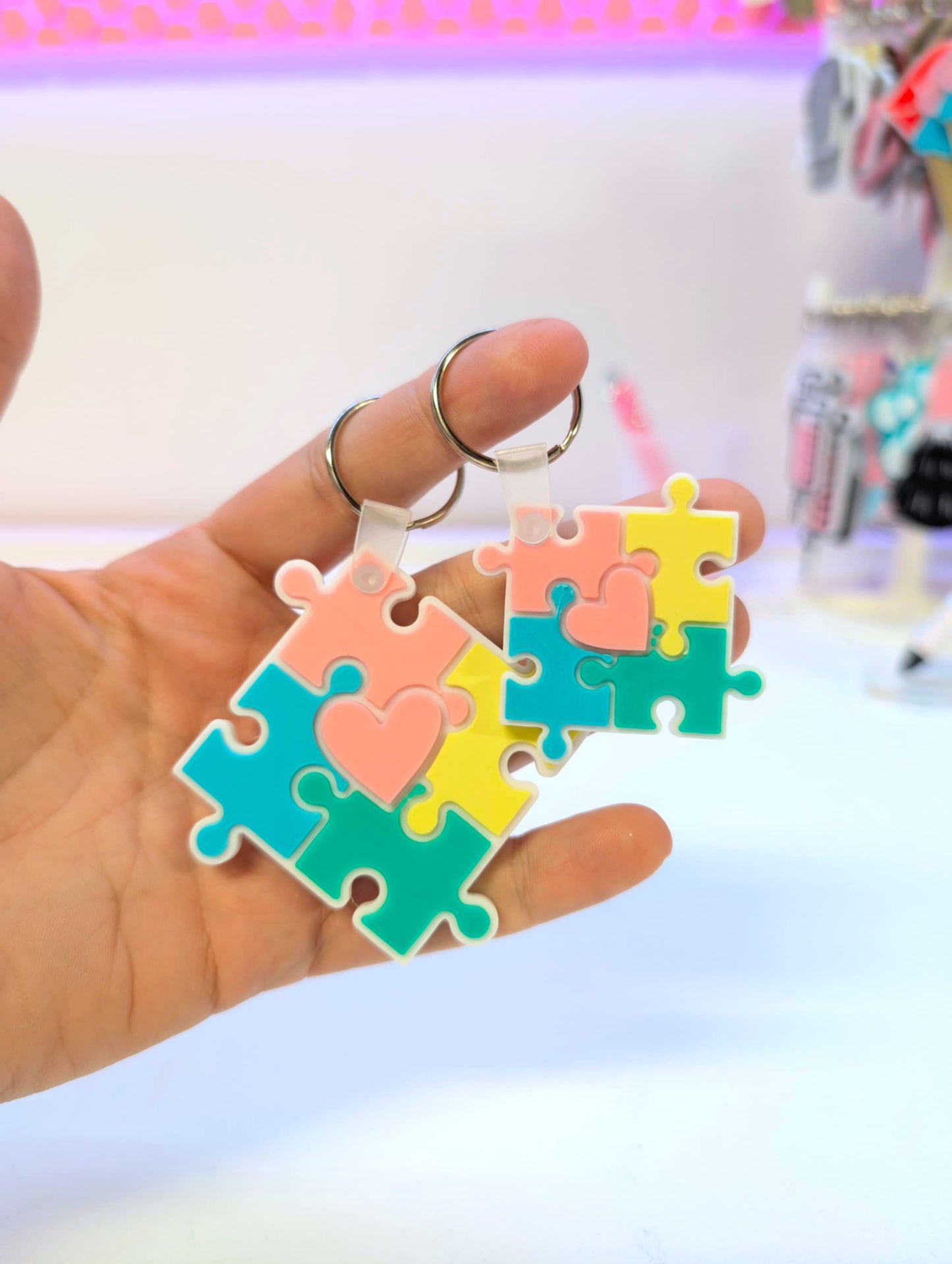 Digital Download - Puzzle Pieces NFC Keychain