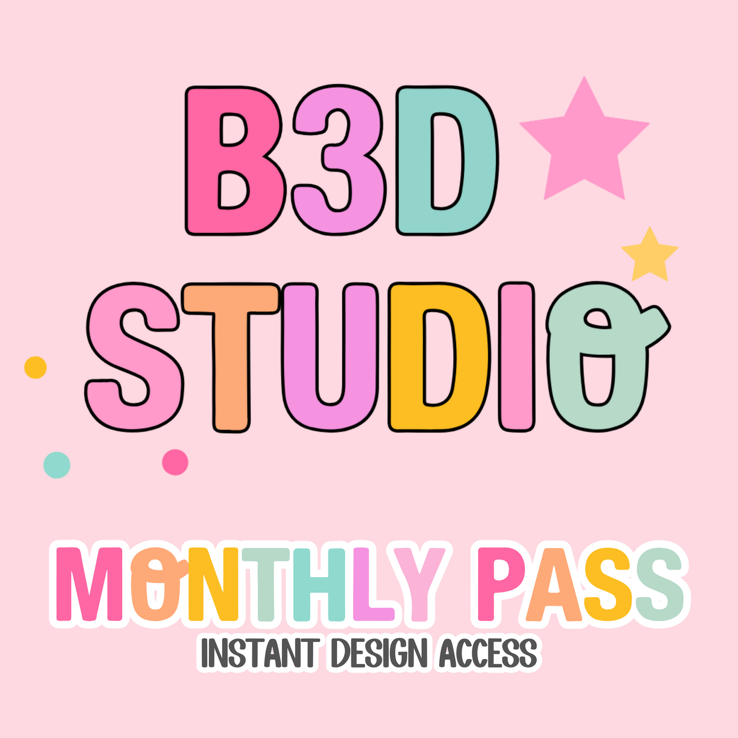 B3D Studio Monthly Pass - Subscription