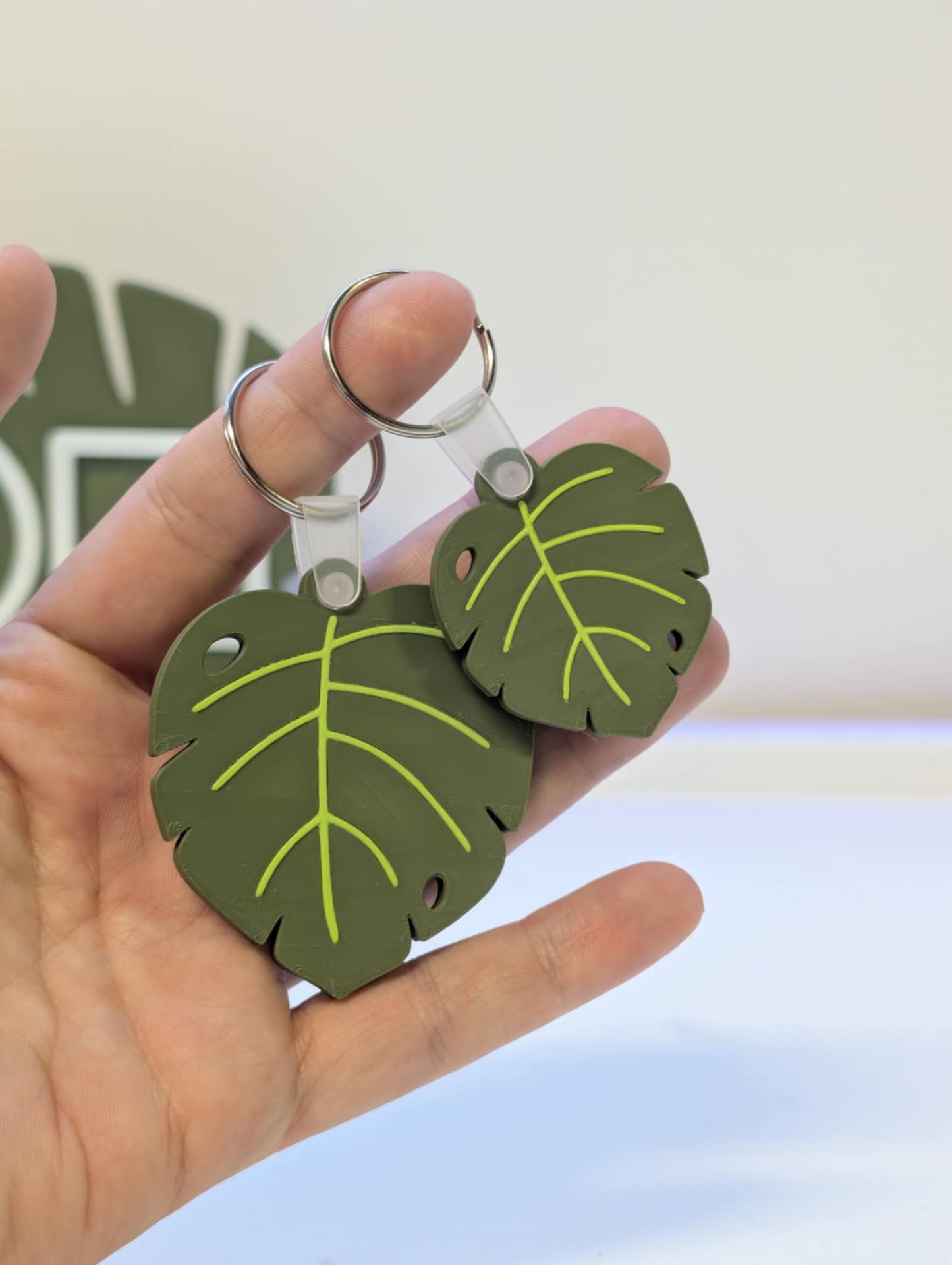 Digital Download - Monstera Leaf NFC Keychain