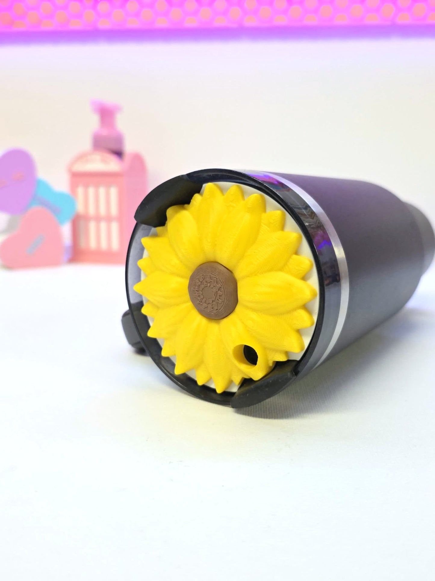 40oz Sunflower Tumbler Topper: 3D Print STL & 3MF File Lid Toppers (Digital Download)