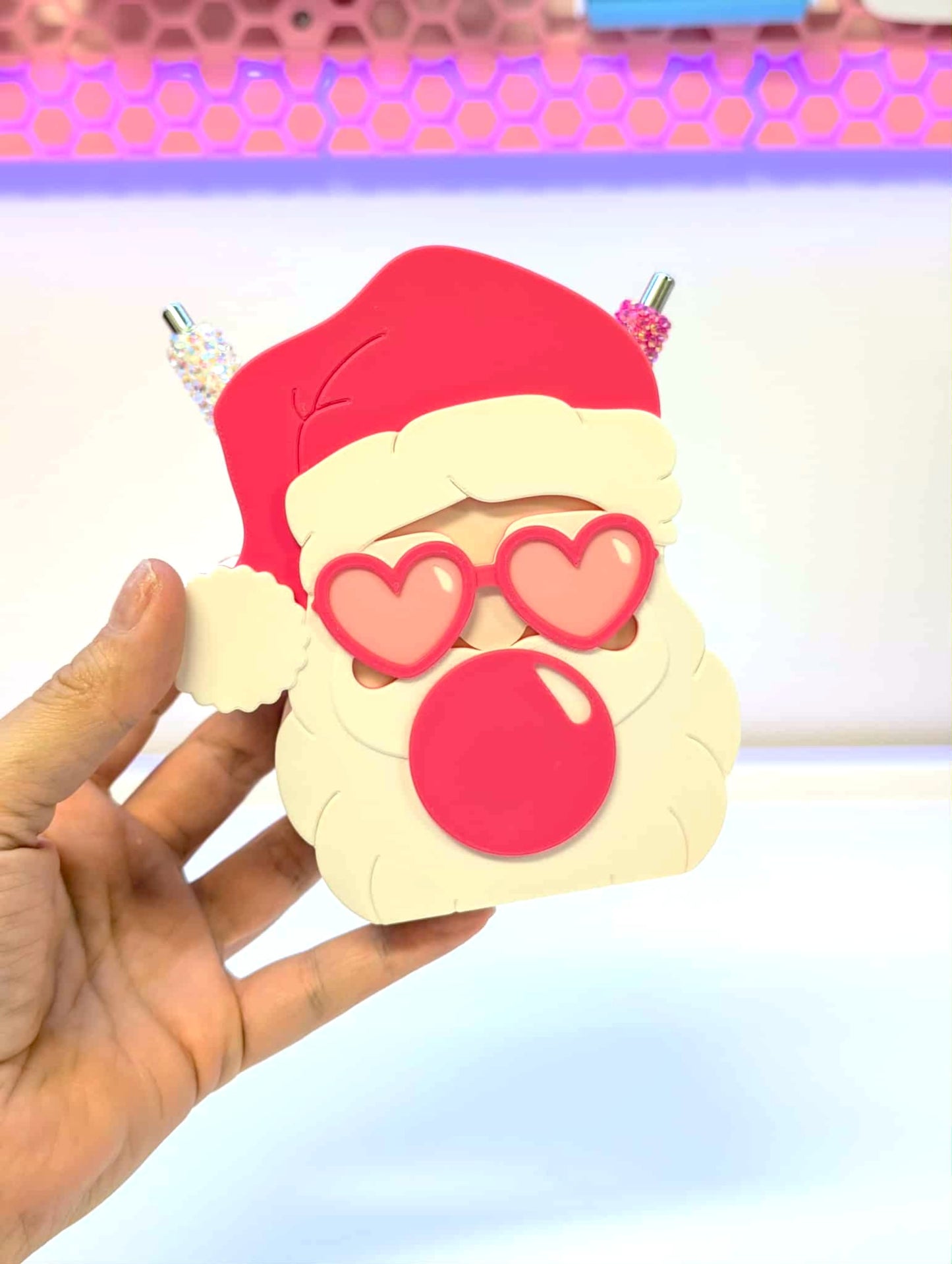 Sassy Santa Pen Holder: 3D Print STL & 3MF File (Digital Download)