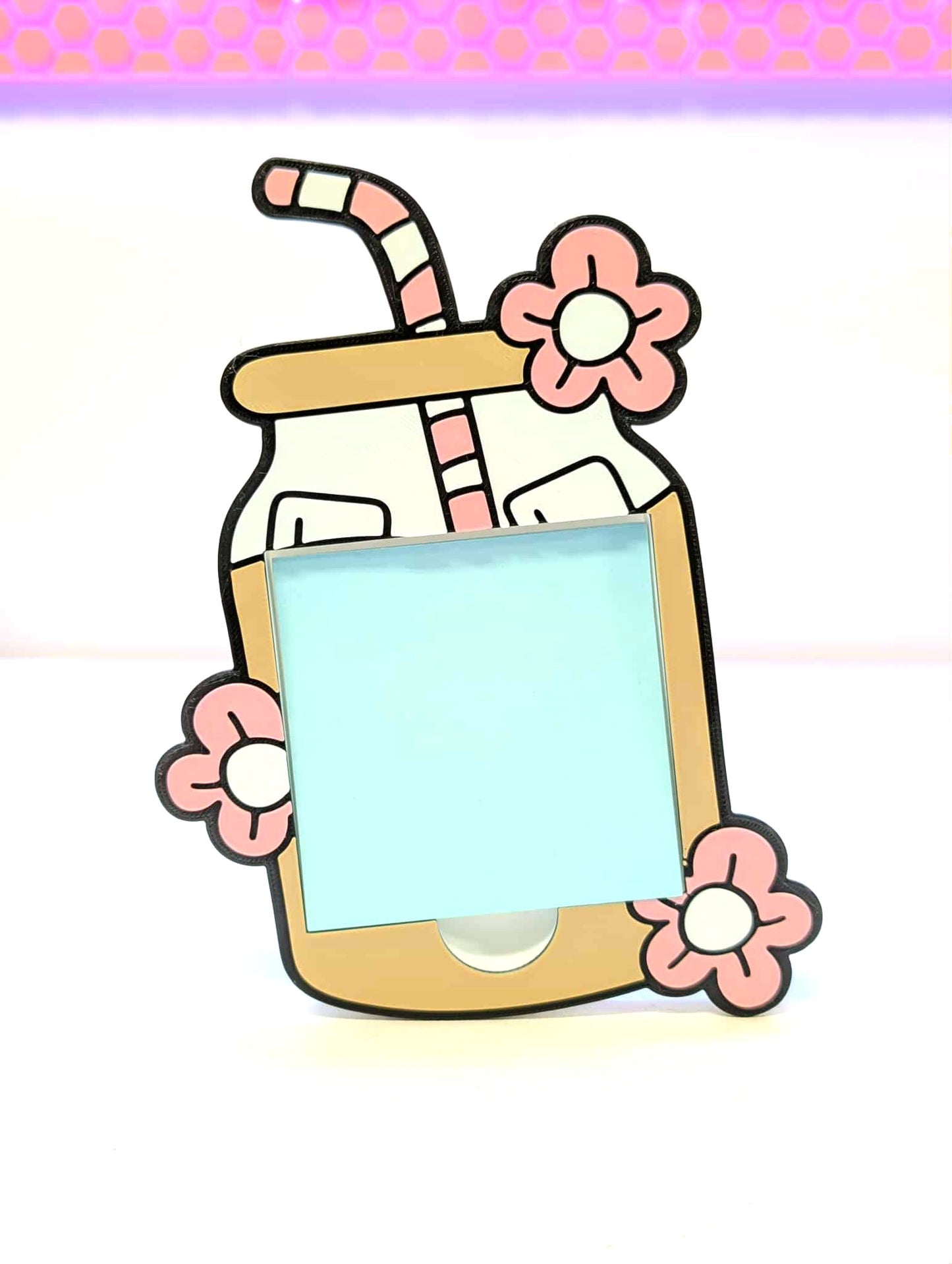 Glass Can Sticky Note Holder - STL & 3MF - Digital Download