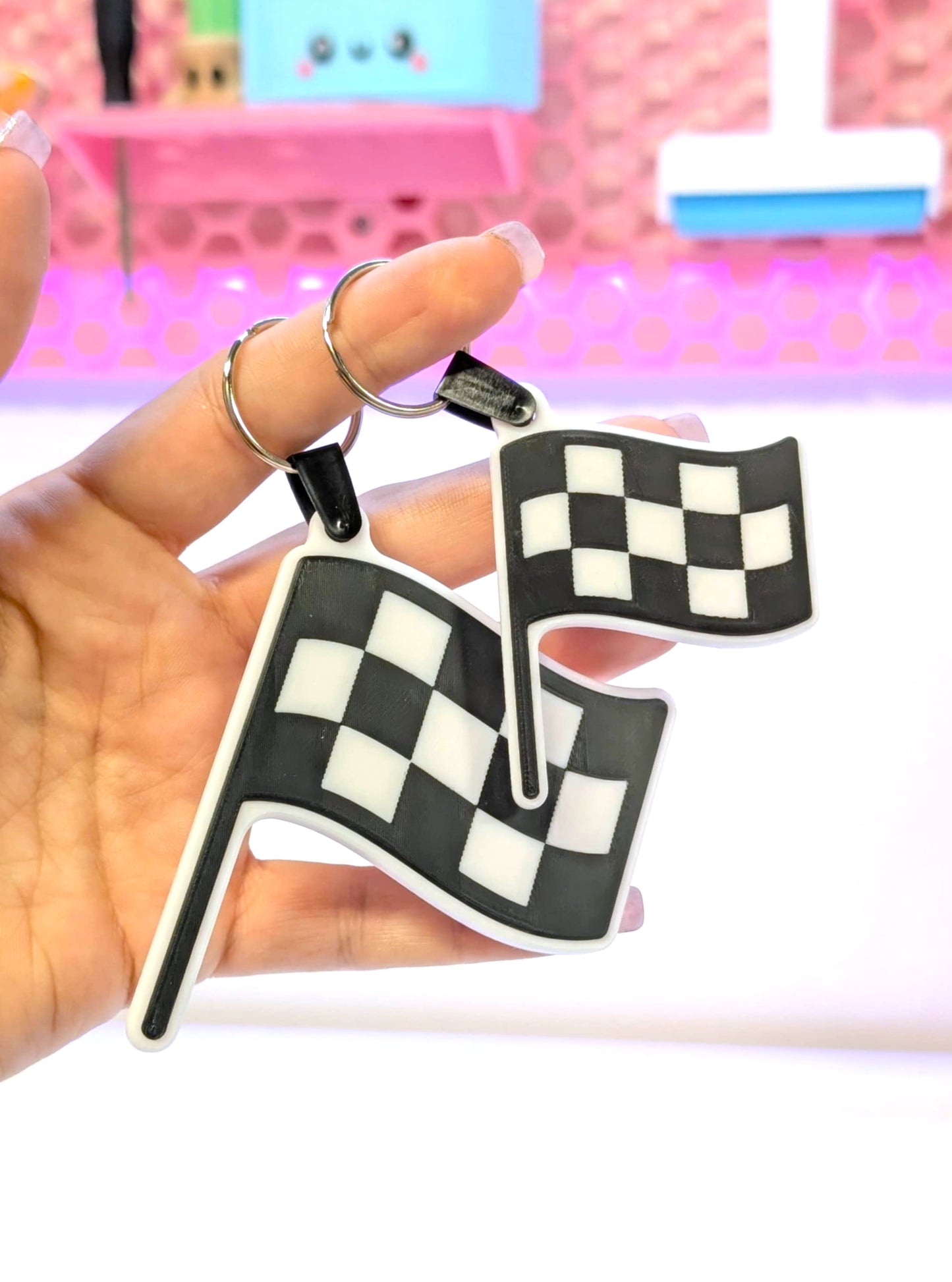 Digital Download - Checkered Flag NFC Keychain