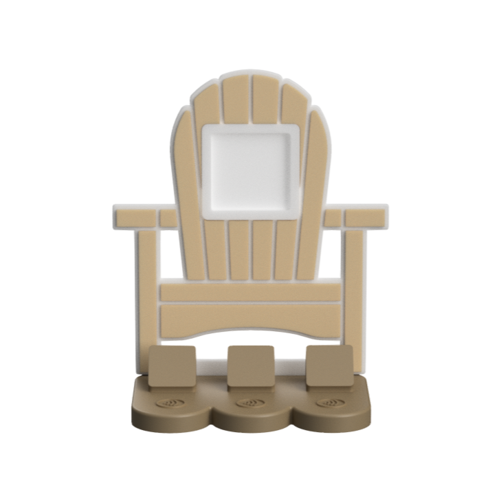 Digital Download - NFC Display Backing - Beach Chair Backing - Square