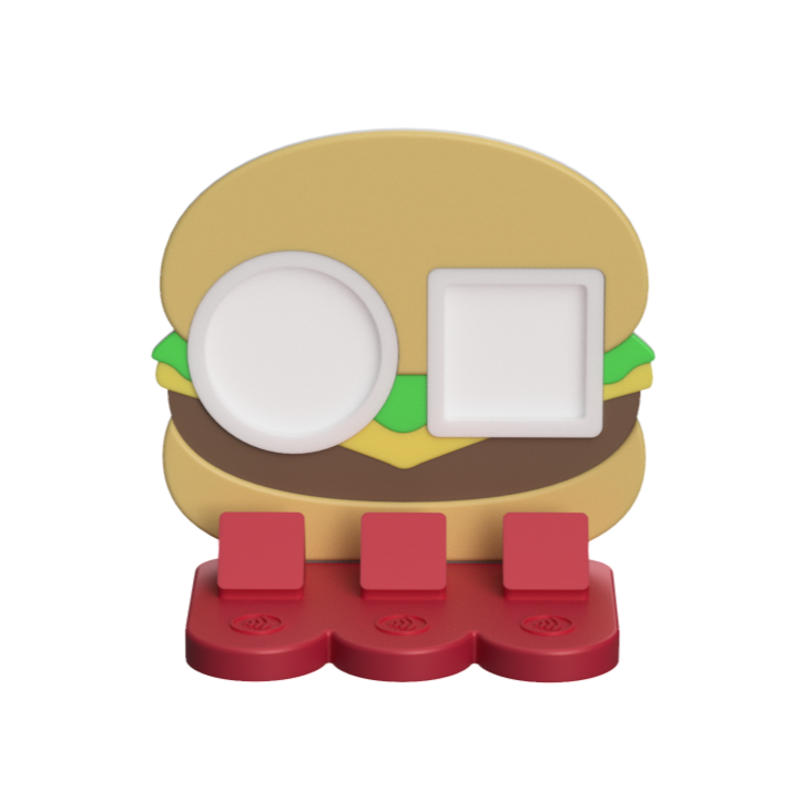 Digital Download - NFC Display Backing - Burger Backing