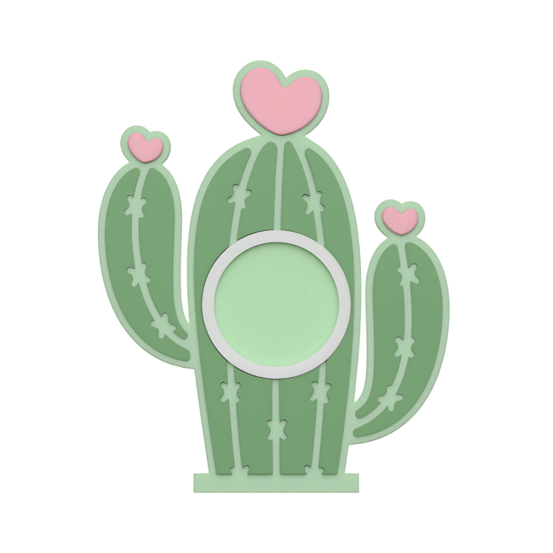Digital Download - NFC Display Backing - Heart Cactus Backing