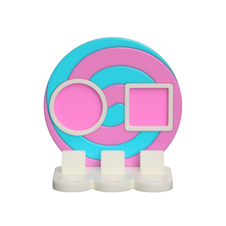 Digital Download - NFC Display Backing - Candy Swirl Backing