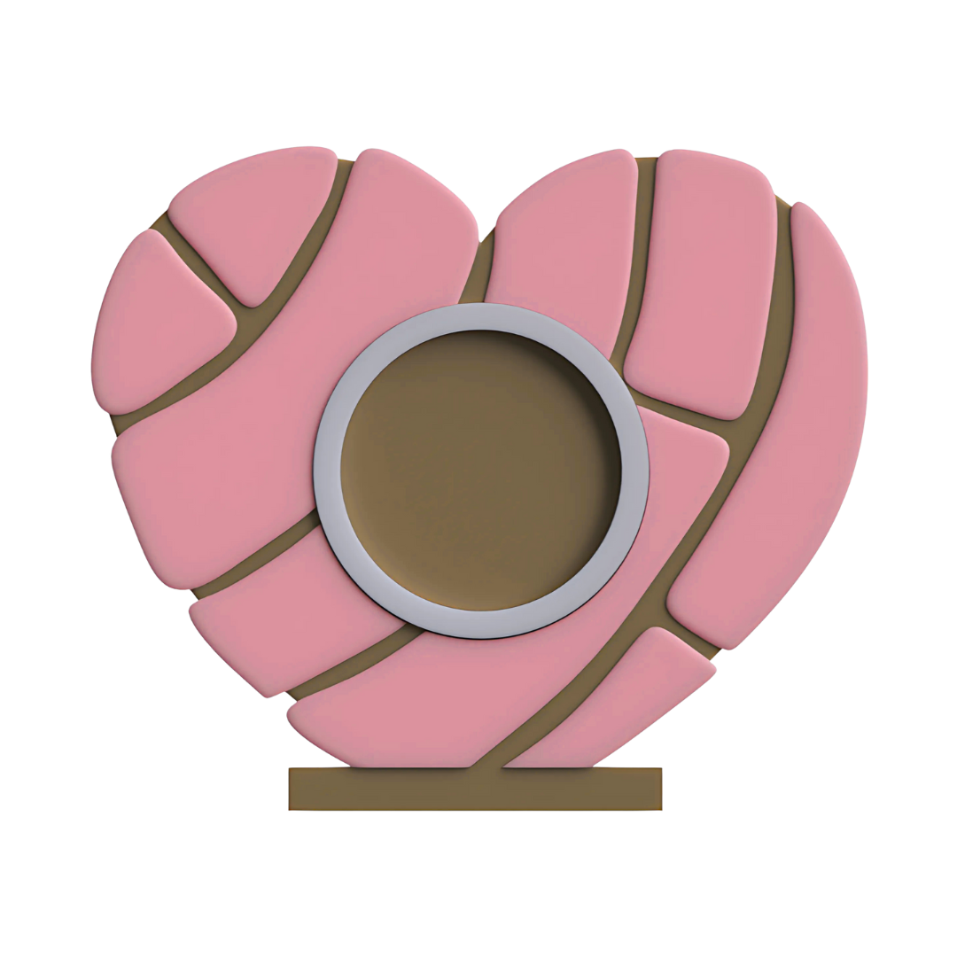 Digital Download - NFC Display Backing - Concha Heart Backing - Circle
