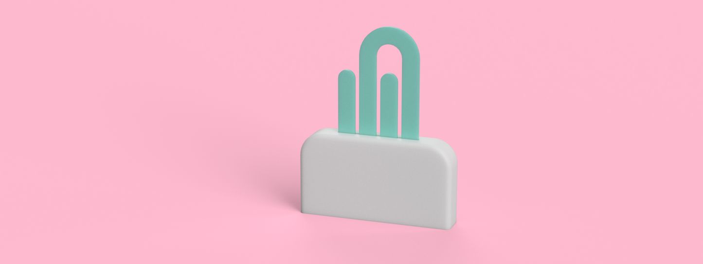 Basic Paper Clip Holder/Display 3D Print File (STL & 3MF Digital Download)