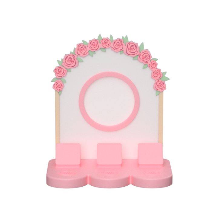 Digital Download - NFC Display Backing - Rose Arch Backing - Circle