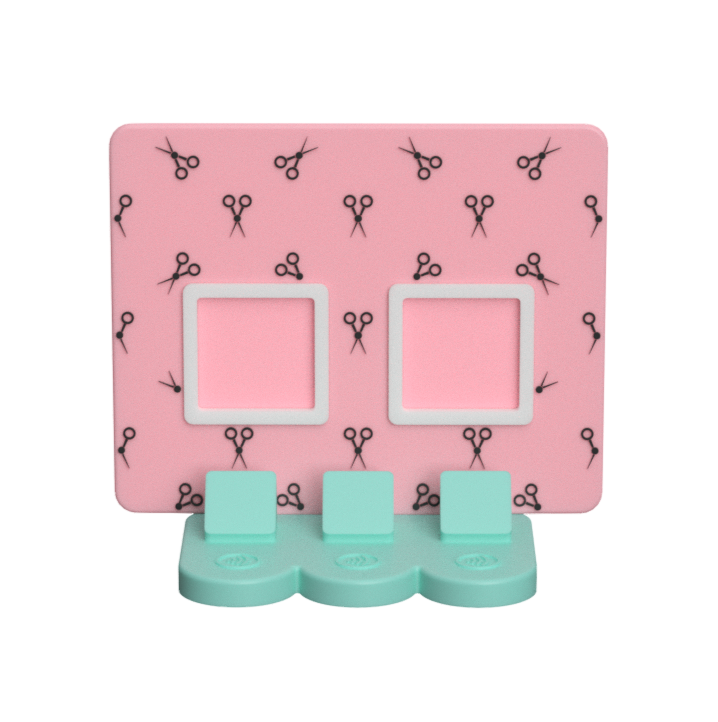 Digital Download - NFC Display Backing - Scissors Dual Square Backing