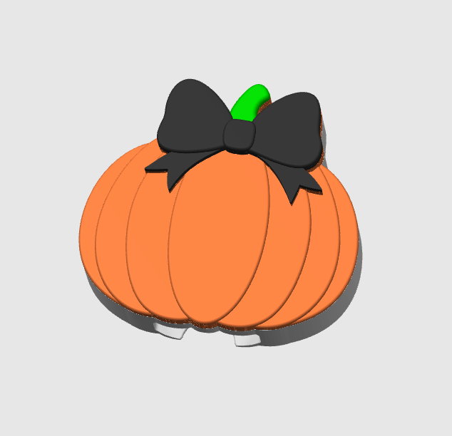 Bow Pumpkin Can Opener Keychain 3D Print File (STL + 3MF Digital Download)