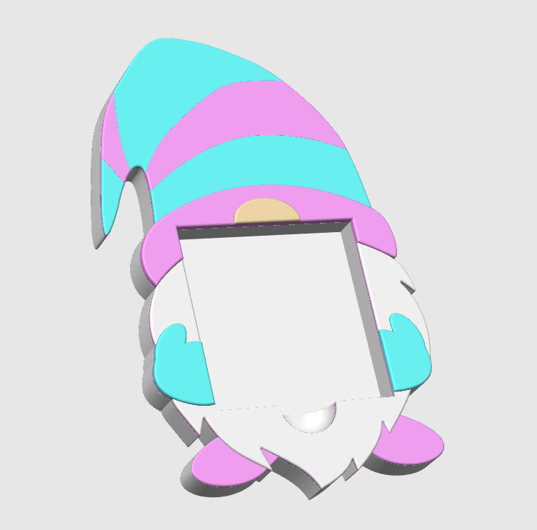 Gnome Sticky Note Holder - STL & 3MF - Digital Download