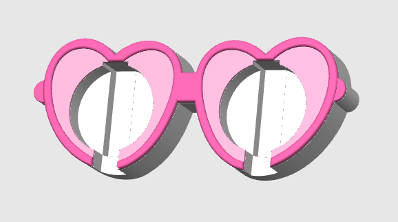 Digital Download - Heart Glasses Badge Reel Holder