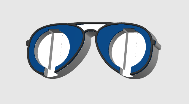 Digital Download - Aviator Glasses Badge Reel Holder
