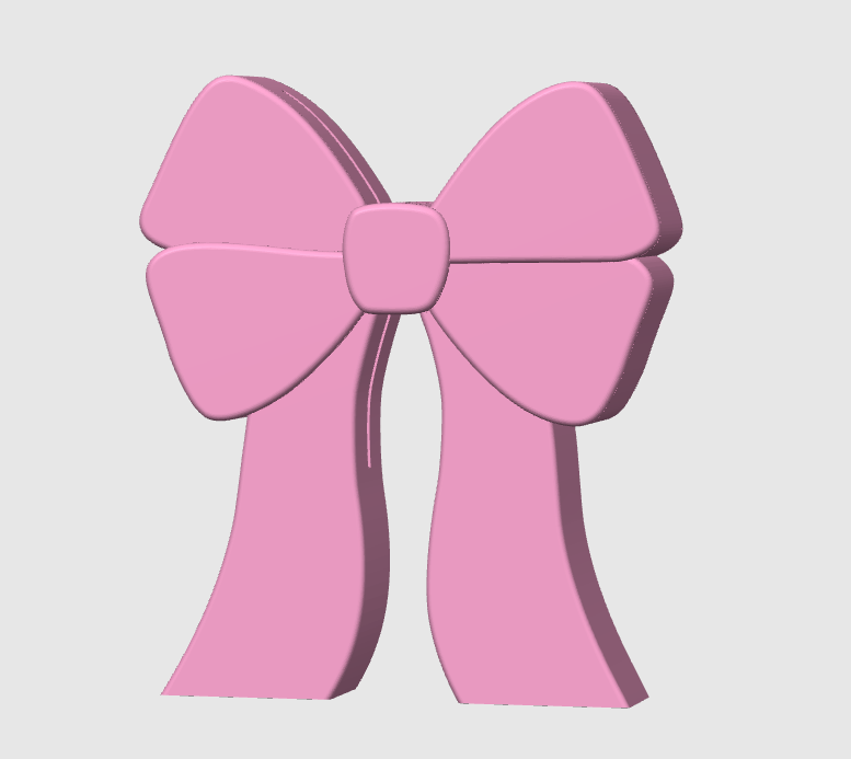 Coquette Bow Paper Clip Holder/Display 3D Print File (STL & 3MF Digital Download)