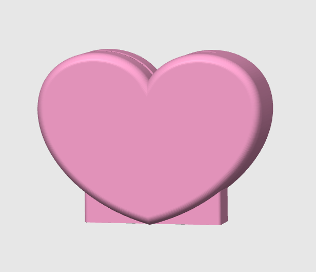 Heart Paper Clip Holder/Display 3D Print File (STL & 3MF Digital Download)