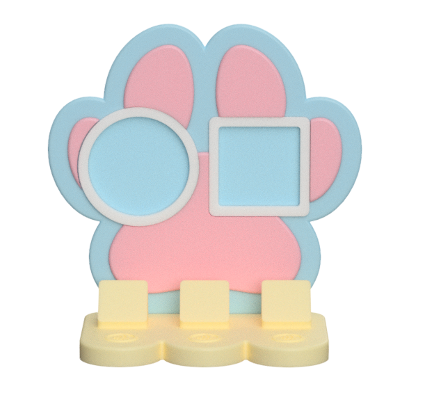 Digital Download - NFC Display Backing - Dog Paw Backing