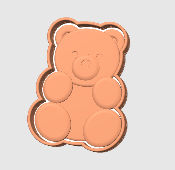 Gummy Bear Trinket Dish STL File – 3D Print Desk Organizer (Digital Download)