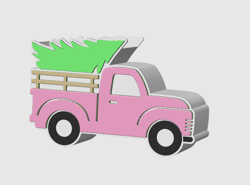 Farm Truck Pen Holder: 3D Print STL & 3MF File (Digital Download)