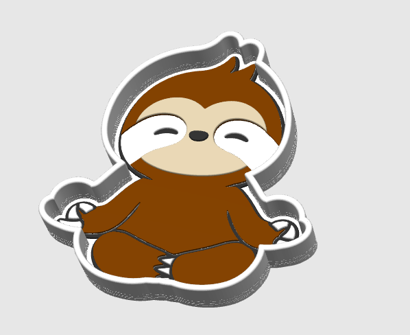 Sloth Trinket Dish 3D Print File – STL/3MF Desk Organization (Digital Download)