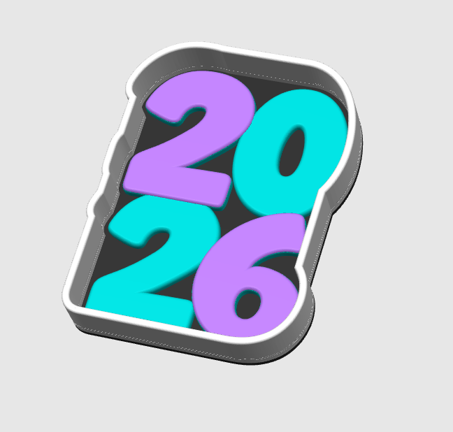 New Year 2026 Trinket Dish 3D Print File – Bow Desk Organizer (STL & 3MF)