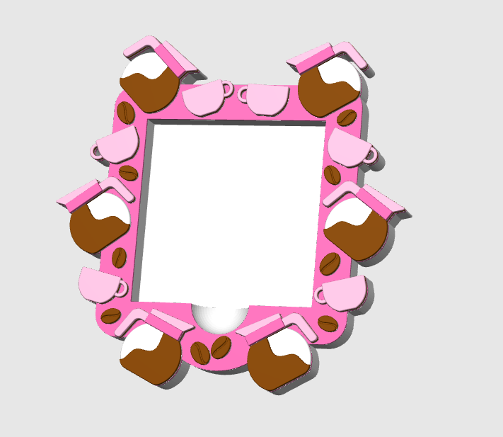 Coffee Theme Sticky Note Holder STL + 3MF File: 3D Printable Organizer (Digital Download)