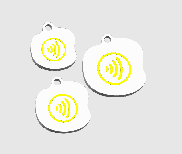 Egg NFC Keychain STL/3MF Digital File Download