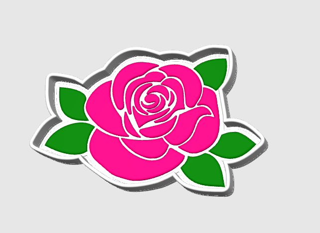 Rose Trinket Dish 3D Print File – STL/3MF Desk Organization (Digital Download)