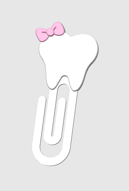 Bow Tooth Paper Clip 3D Print File (STL & 3MF Digital Download)