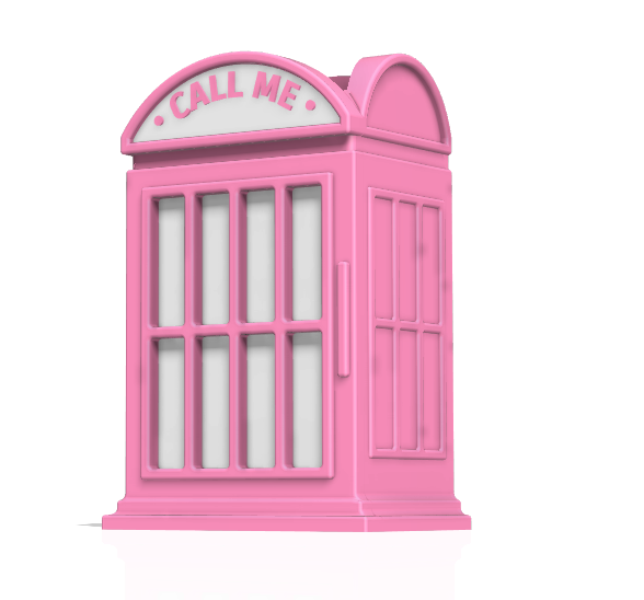 Phone Booth Soap Holder: 3D Print STL & 3MF File (Digital Download)