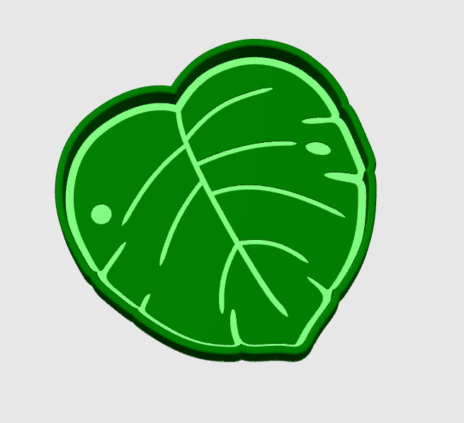 Monstera Trinket Dish STL/3MF - 3D Print File (Digital Download)