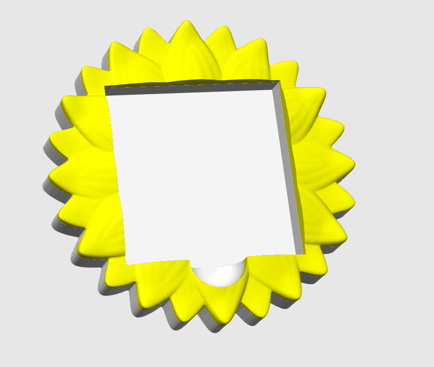 Sunflower Detailed Sticky Note Holder: Digital Download (STL/3MF File)