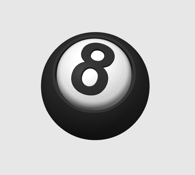 8 Ball Fidget Clicker 3D Print File (STL, 3MF Digital Download)