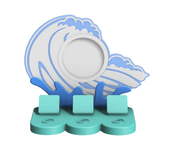 Digital Download - NFC Display Backing - Wave Backing - Circle