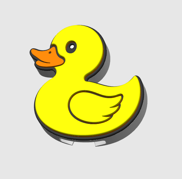 Duck Can Opener Keychain 3D Print File (STL + 3MF Digital Download)
