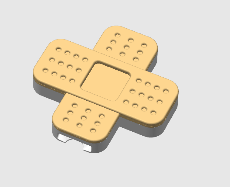 Bandage Can Opener Keychain 3D Print File (STL + 3MF Digital Download)