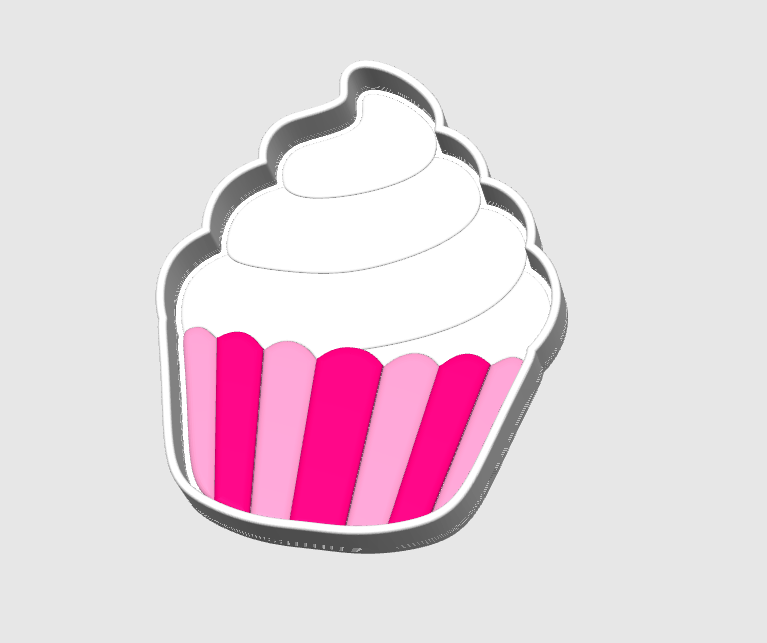 Cupcake Trinket Dish 3D Print File – Desk Organizer (STL/3MF Download)
