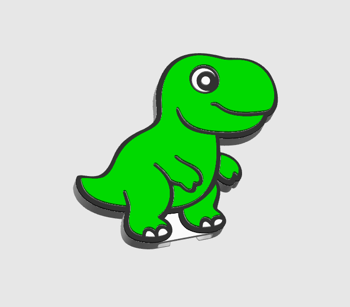 T-Rex Can Opener Keychain 3D Print File (STL + 3MF Digital Download)