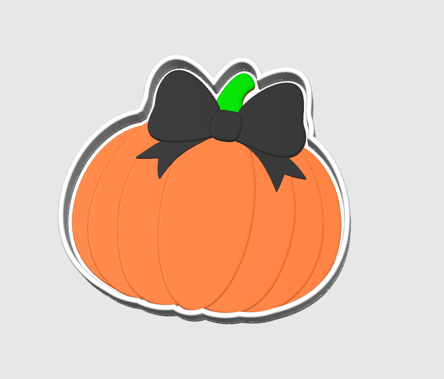 Bow Pumpkin Trinket Dish 3D Print File – Desk Organizer (STL/3MF Download)
