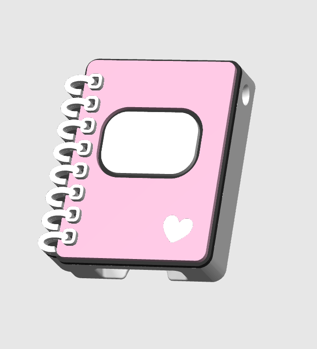 Notebook Can Opener Keychain 3D Print File (STL + 3MF Digital Download)