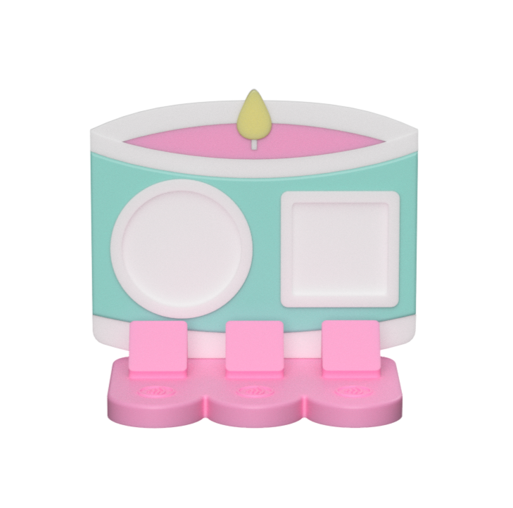 Digital Download - NFC Display Backing - Single Wick Candle Backing