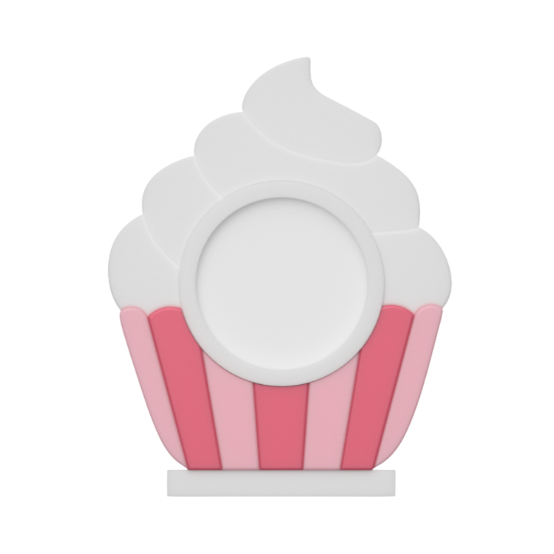 Digital Download - NFC Display Backing - Small Cupcake Backing - Circle