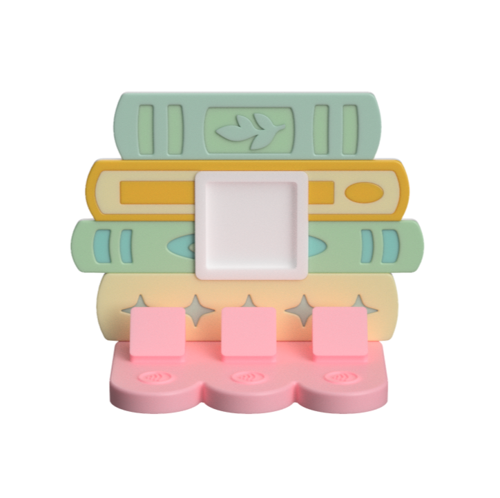Digital Download - NFC Display Backing - Book Stack Backing - Square