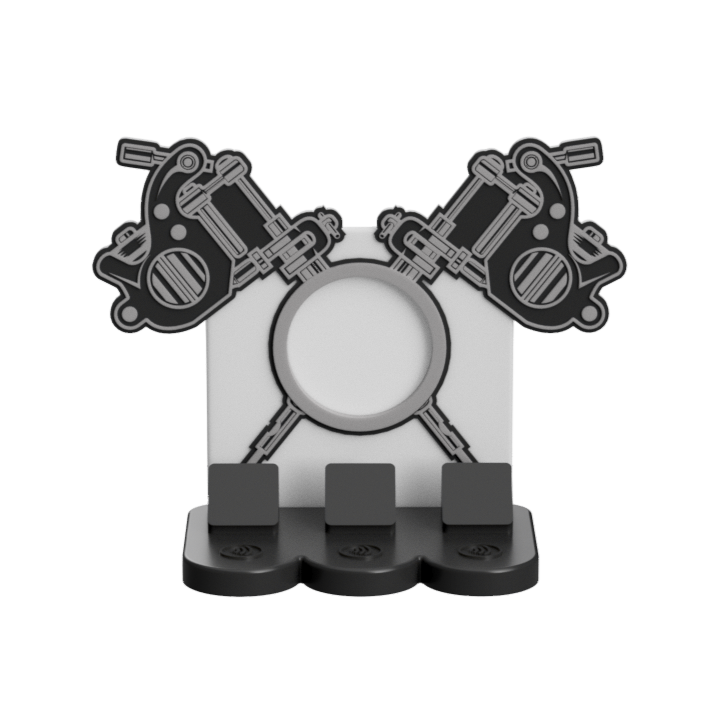 Digital Download - NFC Display Backing - Tattoo Guns Backing - Circle