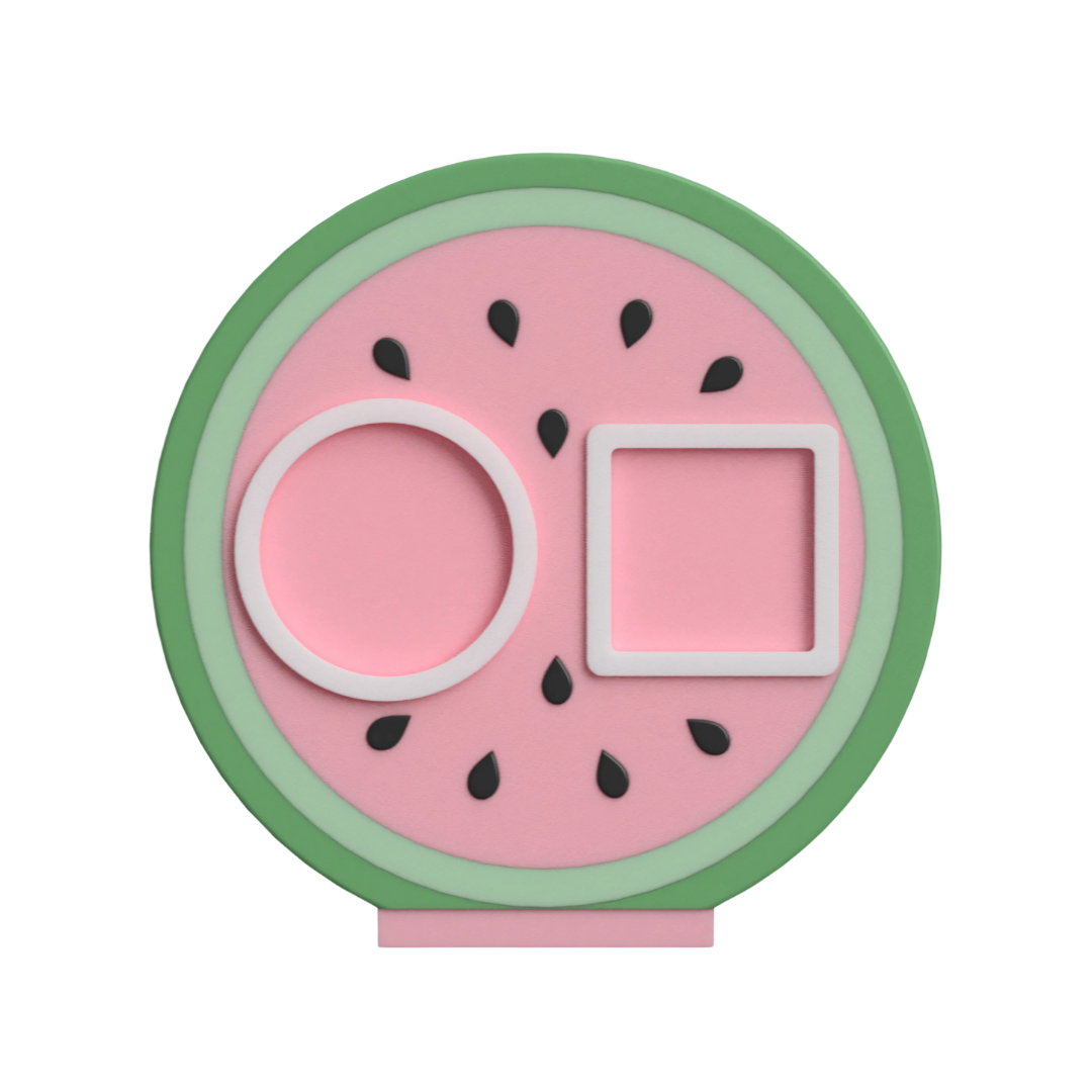 Digital Download - NFC Display Backing - Watermelon Backing