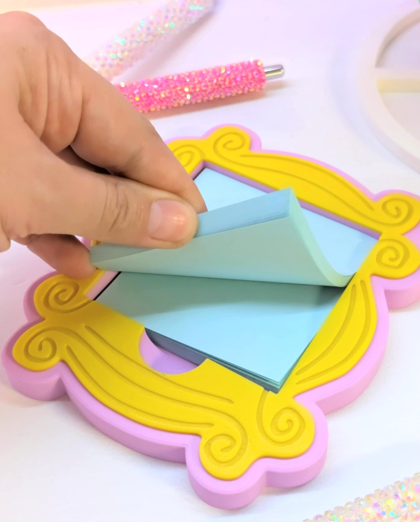 Vintage Frame Sticky Note Holder - STL & 3MF - Digital Download