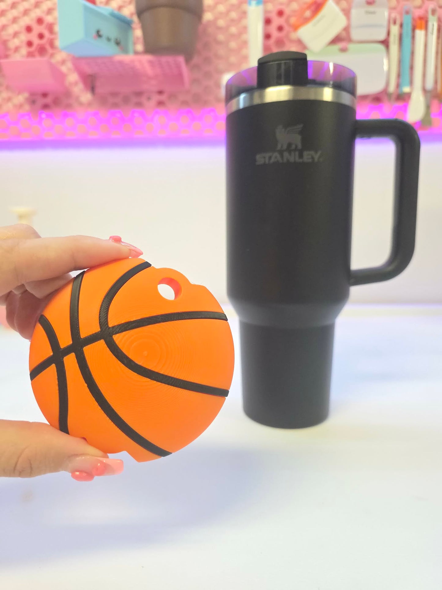40OZ Basketball Tumbler Topper: 3D Print STL & 3MF File Lid Toppers (Digital Download)