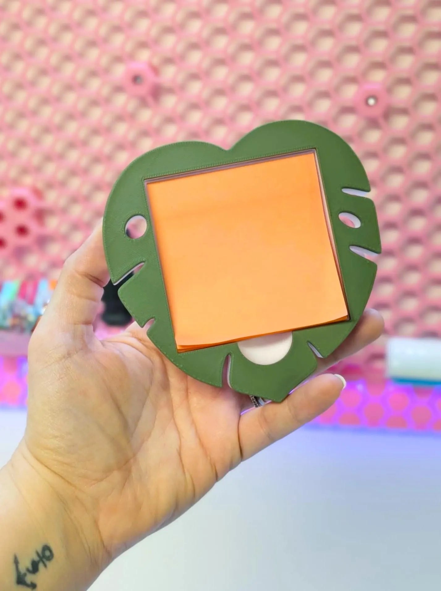 Monstera Sticky Note Holder - STL & 3MF - Digital Download