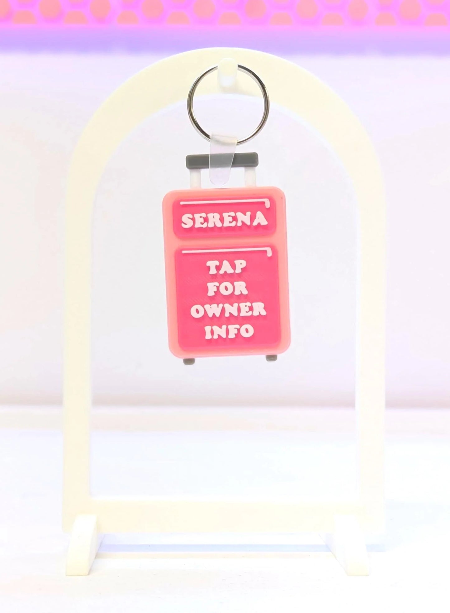 Editable Suitcase Bag Tag 3D Print File: Custom Travel Accessory (STL & 3MF Digital Download)